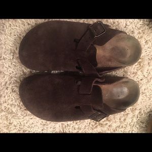 Brown Birkenstock suede sz 7
