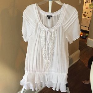 White Peasant Top