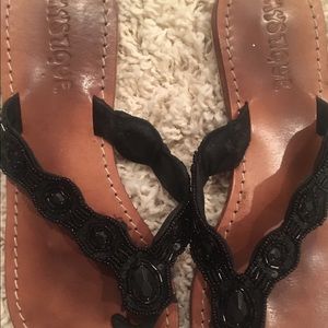 Mystique beaded black sandal