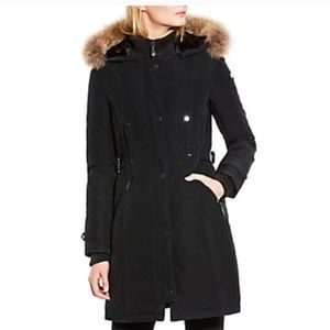 VINCE CAMUTO fur hooded parka NWOT