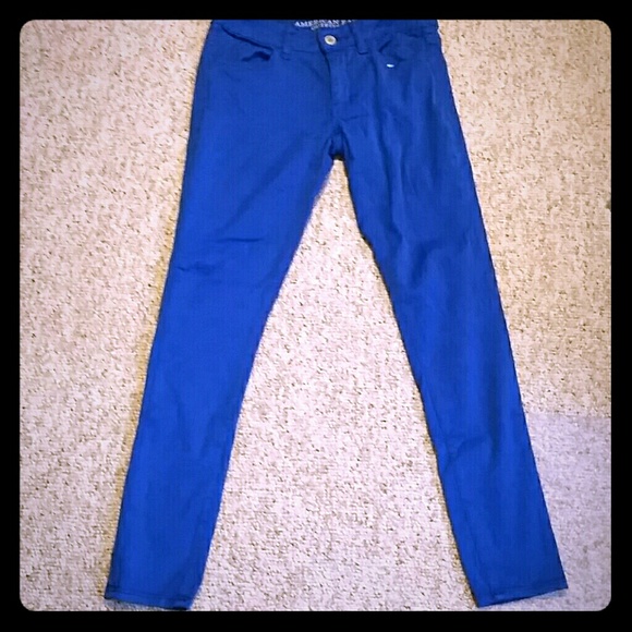 American eagle blue jeggings