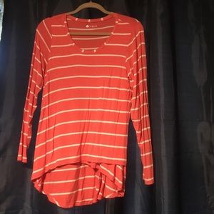 Pink and white long sleve