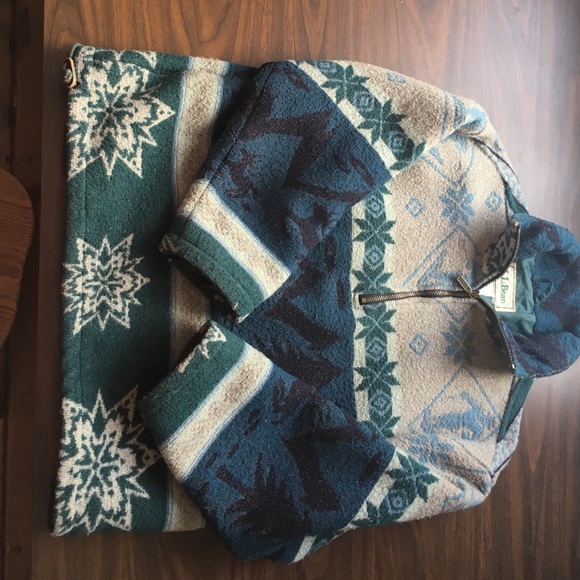 LL Bean Wool Pullover Coat