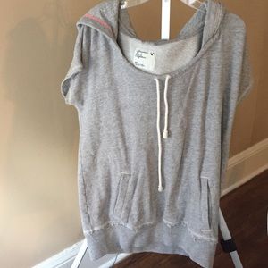 Short sleeve light weight hoodie