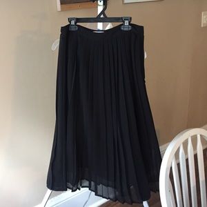 Black Pleated Skirt
