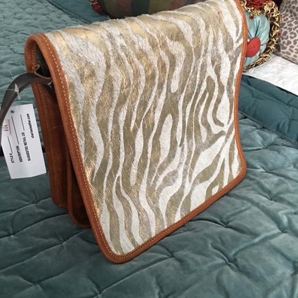 Custom All Leather shoulder bag!  New with tag!