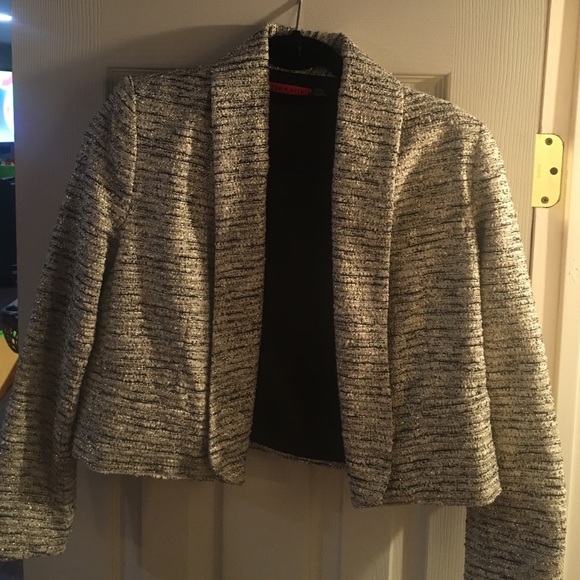 Alice and Olivia metallic blazer