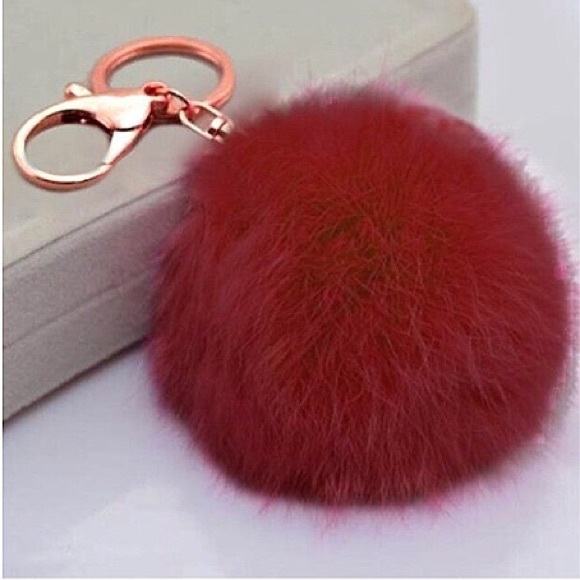 Pom Pom Fur Keychain