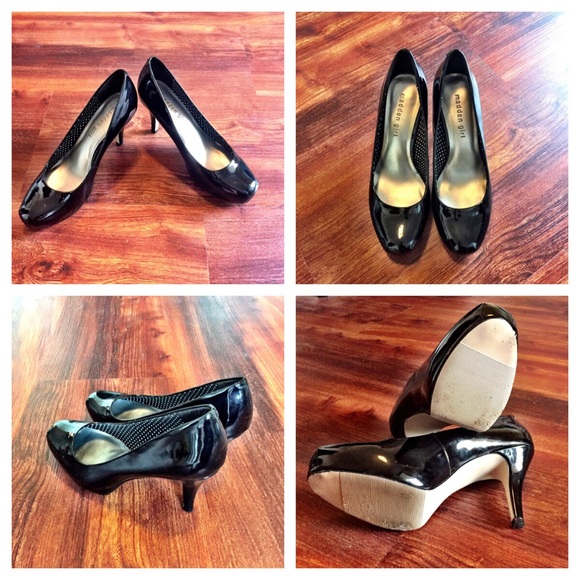 Last Call! Black Madden Girl heels Size 7 1/2W