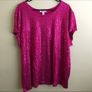 Sparkly Pink Top