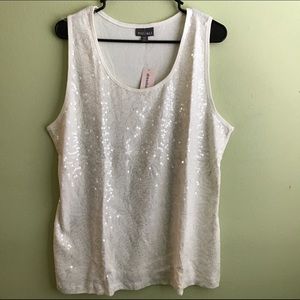 Sparkly White Top