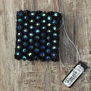 Brand new Bebe stretch blue crystal bracelet.