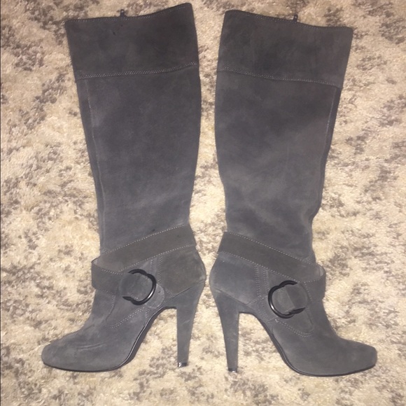 Steve Madden grey boots