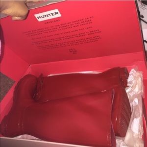 RED Hunter boots! BRAND NEW!