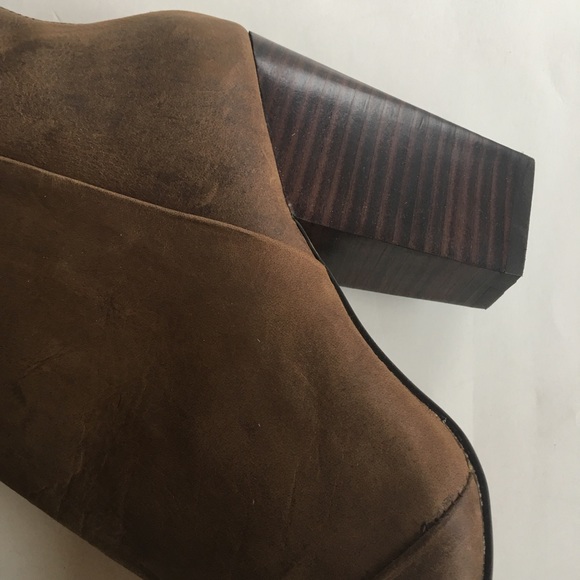 NEW KELSI DAGGER brown leather ankle  boots 9.5 - Picture 3 of 5