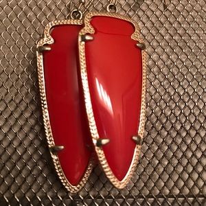 Kendra Scott red arrow earrings