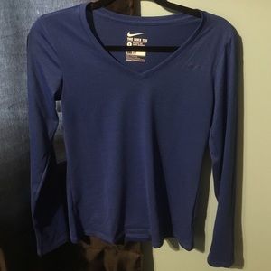 Nike dry fit blue shirt