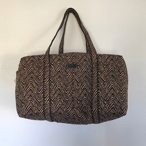 Vera Bradley large duffel zebra