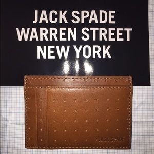 Jack Spade Leather Wallet Cardholder