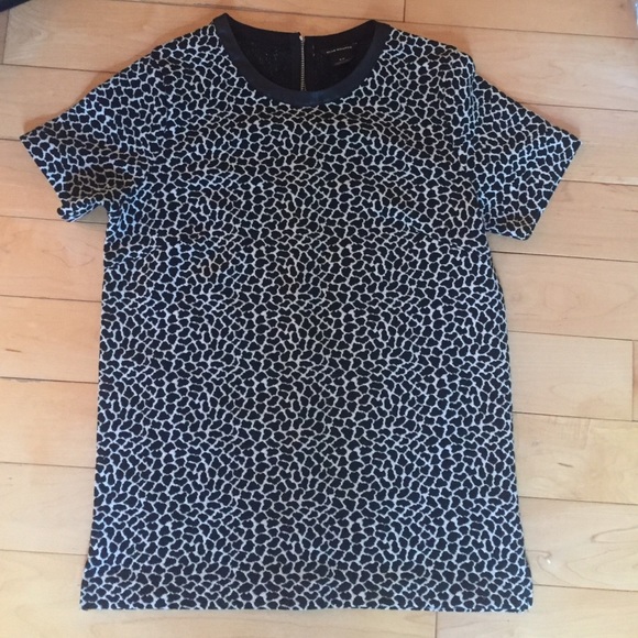 club monaco animal print top