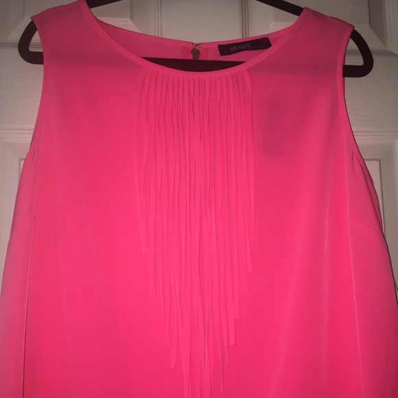 Pink Fringe Sheath Dress
