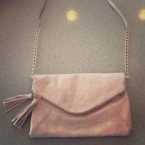 Blush colored purse/ clutch 👛