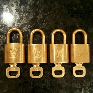 Louis Vuitton Brass Lock And Key