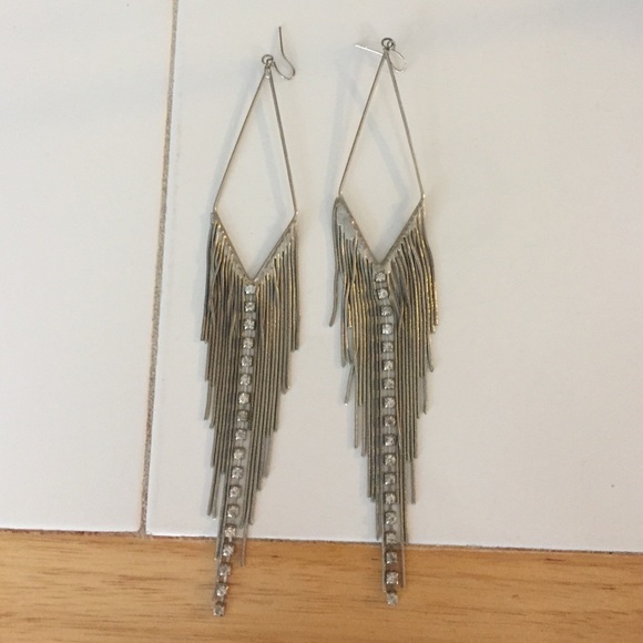 Dangly silver earrings