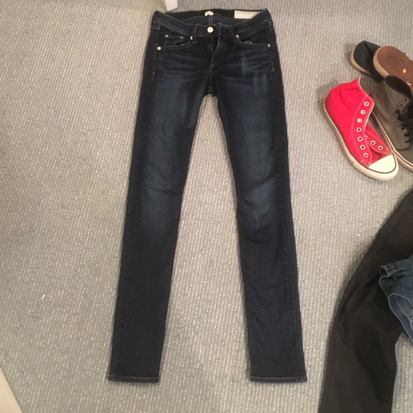 Dark blue jeans