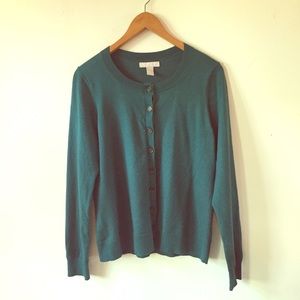 Banana Republic Green Cardigan