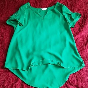 Green blouse