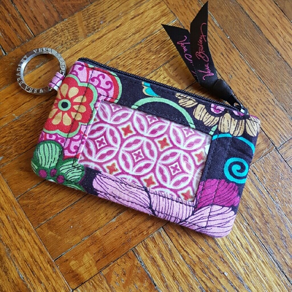 Vera Bradley ID zippered Tag