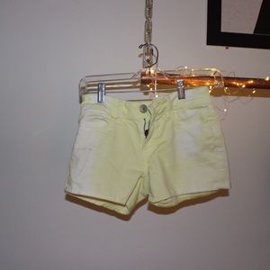 Neon yellow shorts