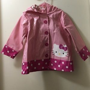 Hello Kitty pink rain jacket