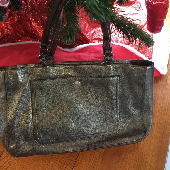Coach Purse Metallic