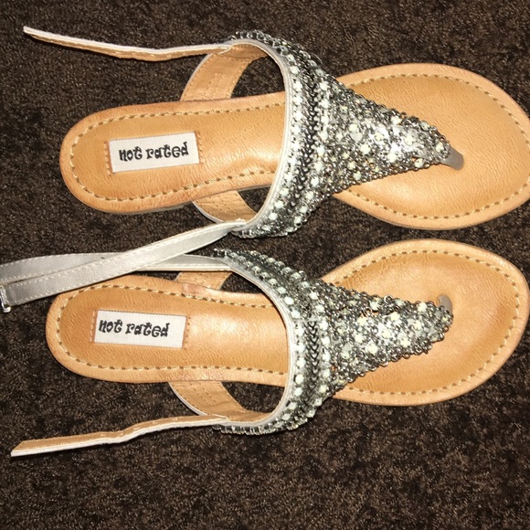Not rated embellished sandal