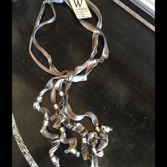 Silk and glass Bead necklace