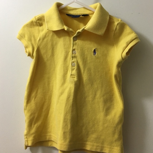 Yellow Polo short-sleeved polo shirt