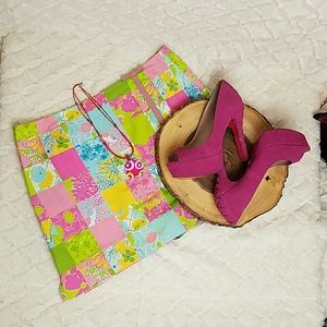 Lilly Pulitzer Key West Skort Bow Accent Slit