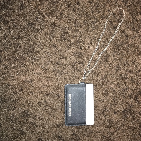 Michael kors wristlet id holder with chain
