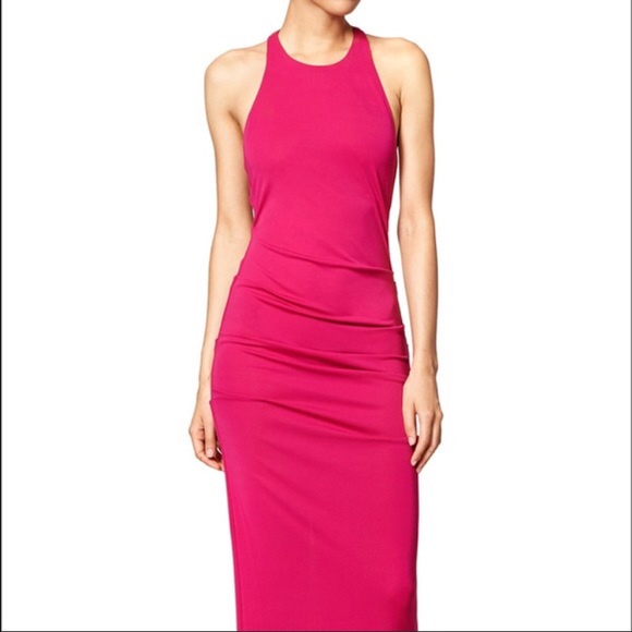 Nicole Miller fuschia gown