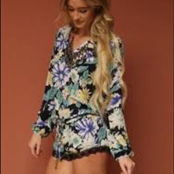 olivaceous Dresses & Skirts - Oliviaceous Patterned Romper in Size Medium