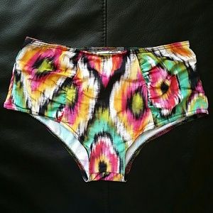 NWOT Asos swim tribal print high waisted bottom