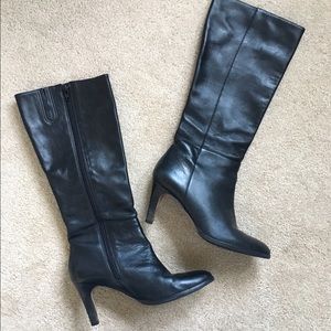 Banana Republic Tall Black Heeled Boots