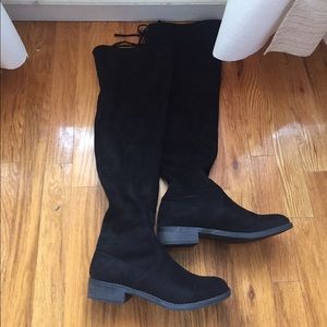 Black over the knee boots