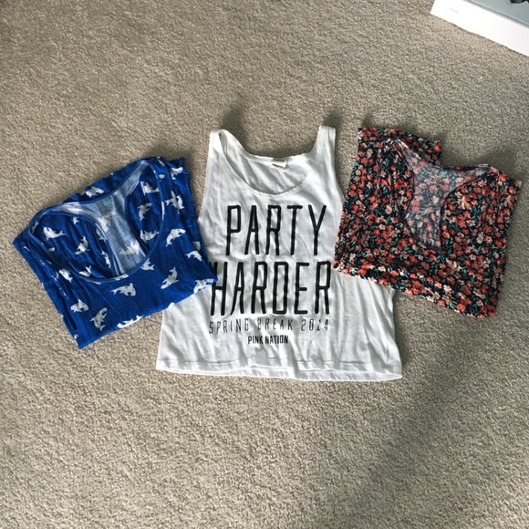 Pacsun & PINK Tank Top Bundle