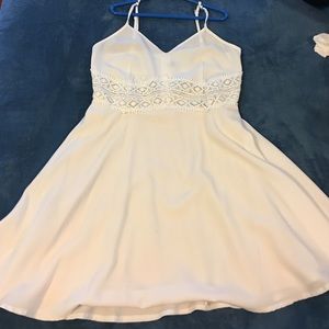 White flowy dress