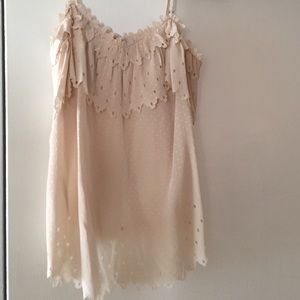 Rebecca Taylor Cream Cutout Top 2