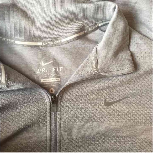 Light grey Nike Dri-Fit long sleeve