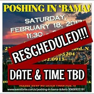 Poshing In Bama! February 18, 2017! Join Us!